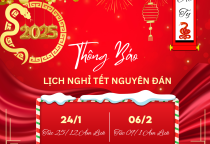 Lịch thông báo nghỉ Tết  Lịch thông báo nghỉ Tết